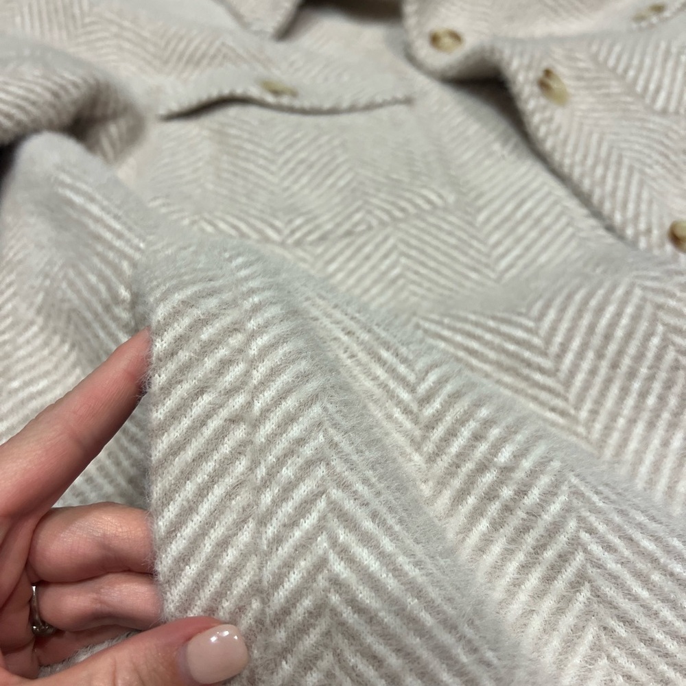 Greylin Fuzzy Long Knit Coat - Picture 6 of 8